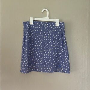 Lola + Grace Blue Patterned Women's Skirt medium